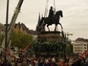 Reiterdenkmal kehrt zurueck auf dem Heumarkt P57
